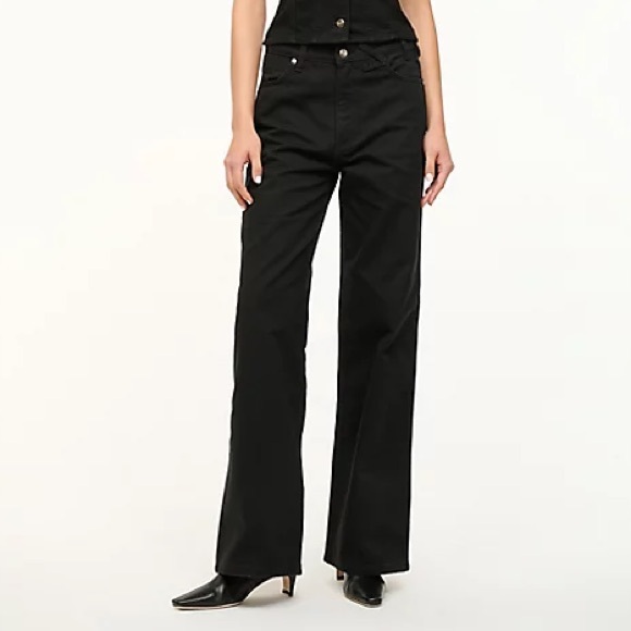 STAUD Denim - Wrangler + STAUD black jeans